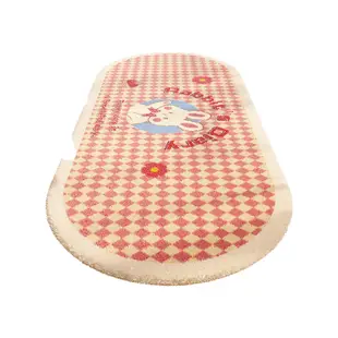 公主風橢圓形地墊 卡通混紡材質 兒童房地毯 臥室床下地墊 (3折)
