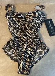 Miraclesuit Womens Siren One Piece Swimsuit Size 8