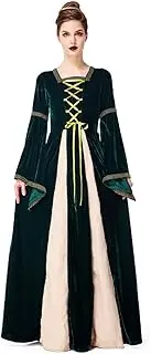 Costume Bay Womens Medieval Gothic Renaissance Gown Velvet Witch Wench Victorian Dress Costume Cosplay Dress up Party Costume