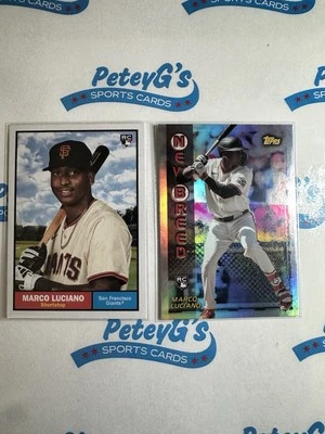 2024 topps archives 2 card rookie lot Marco Luciano Giants