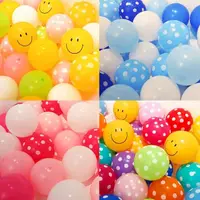 在飛比找momo購物網優惠-派對佈置畢業笑臉氣球60顆1組-送打氣筒(生日氣球 派對布置