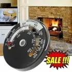Magnetic Woodstove Pipe Thermometer Fireplace Flue Burner Temperature Heat να √√