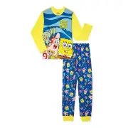 NEW SPONGEBOB PAJAMAS 2-PIECE SPONGE BOB PJ'S BOYS SIZE 8 NWT
