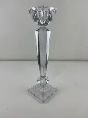 BOHEMIA Czech Crystal 24% pbo candle stick holder 31cm Tall Excellent Condition