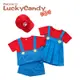 Luckycandy 夏季童裝男童T恤套裝女童連衣裙可愛童裝
