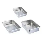 Oven Tray with Mesh Rack Baking Sheet with Rack for Food Dessert Vegetable