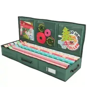 Wrapping Paper Storage Container | Gift Wrap Organizer Under Bed | 41”x14”x6”...