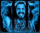 Glow in the Dark Post Malone Blue Smoke Coffee Cup Mug Tumbler