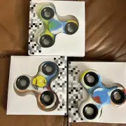 3 Spinner Fidgets Sensory Anxiety ￼ Autism ￼ ￼Toy kids And Adults Multi Color
