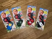 2000 Vintage Set of 4 Chevron Cars Mini Cars Pull Back Toy Keychains - NEW (H)