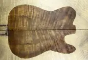 5A Telecaster Guitar Top Ripple Golden Phoebe Wood Bookmatch Set Luthier Supply
