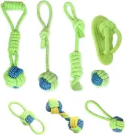 Dog Toys for Chewers Aggressive Puppy Teething Chew Rope Treats Toys Fun 8 Pack