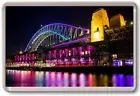 FRIDGE MAGNET - SYDNEY HARBOUR BRIDGE - Large - Australia Rainbow Colours