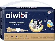 AIWIBI Ultimate Comfort Overnight Nappy Pants, Size 6, 360 Pull-On Disposable Baby Nappy Pants,Super Absorbent 36 Count (15-21 kg), Nighttime Underwear