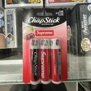 Supreme SS22 Chapstick (1) 3 Pack Cherry Flavored Brand New Sealed