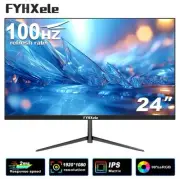 FYHXele 24Inch 100Hz Gaming Monitor 1080P Desktop Display 2ms Response Time