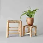 Moroccan wooden stool