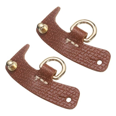 2pcs Purse Straps Replacement Leather Crossbody Shoulder Strap Brown