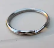 Steel Split Key Rings 38mm dia Nickel Plated*100 Pack*BULK -FREE POST