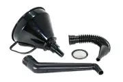 Right Angle Flexible Plastic Funnel Set Comes Complete with 2 Detachable Spout A