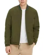 PS Paul Smith Reversible Bomber Jacket Men's XXL Olive Green Zip Front L/S