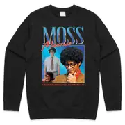 Moss Maurice Homage Jumper Sweater Sweatshirt Roy Jen IT Nerd Geek TV Show Retro 90's Vintage Funny CrewneckHoodie