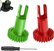 2 Pieces Side Brush Motor Snap Gear Replacement Accessories for ECOVACS DEEBOT OZMO X1/T10/T9/T8/T5/N8/N5, Robot Vacuum Cleaner Accessories with 1 Screwdriver