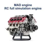 V8 Engine Model Building Internal Combustion DIY Kit for RC Hobby