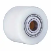 1x New Nylon Pallet Jack Wheel/Roller c/w 20mm bearings Dia74xW93 - 800kg ea.