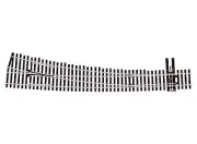 Peco HO North American-Style Code 83 #7 Curved Turnout Streamline Right SL-8376