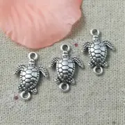 Free Ship 132 pcs tibetan silver tortoise connectors 21x14mm L-5192