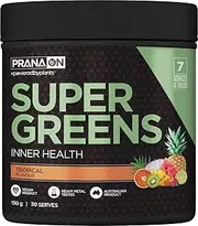 PranaON Super Greens Tropical Flavour Supplement 150 g
