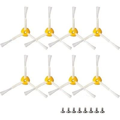 8 pcs 3-Armed Side Brush For iRobot Roomba 500 600 700 Series 645, 655, 670