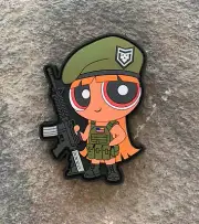 2A Powerpuff Girls- Blossom PVC Morale Patch