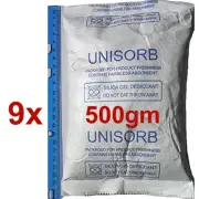 9x 500gm Reusable Silica Gel Food Grade Desiccant Moisture Absorber dehumidifier