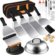 29PCS BBQ Grill Tool Set, Stainless Steel Griddle Accessories Kit, Flat Top Gril