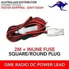 GME UHF Radio Installation Power Cable TX3340 TX3500 TX3510 TX3520 TX3540 TX3345