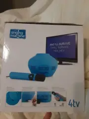 The Singing Machine 4TV Karaoke System Blue Family Fun NIB