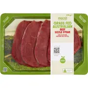 Macro Grass Fed Beef Sizzle Steaks 275g