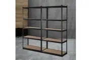 Giantz 2x1.8M Garage Shelving Warehouse Rack Pallet Racking Storage Shelve Black