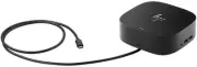 Black USB C Docking Station for HP Non HP Laptops Dual Display HDMI Thunderbolt