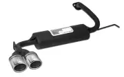 muffler for Mazda 323F 323C 323P 1.8 16V 85kW 1994-1998 Double Round Tips 70mm