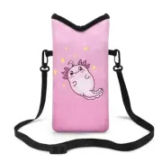 Crossbody Phone Bag Waterproof Mini Cellphone Purse Bag with Axolotl Star Pink