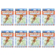 8PK Boyle Wood Paint Kit Kids DIY Craft Art Activity Buildable 25cm Hanging Lion