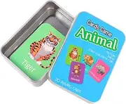 JOINPAYA Memory Card Game Set Educational Toys for Boys and Girls Animal Recognition Cards Toddlers Games