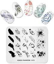 (FASHION 015) - KADS Nail Stamping Plate Fashion Nail Art Stamp Template DIY Image Template Manicure Stamping Plate Stencil Tools (FASHION 015)