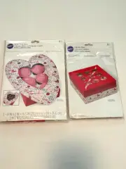 (2) Wilton Valentine Cupcake Boxes Cookies Treat Holder Boxes 3 Count Each