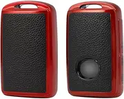 ontto TPU Car Key fob case Cover Fit for Mazda 3 Alexa CX30 CX-4 CX5 CX-5 CX8 CX-8 CX-30 CX9 CX-9 keyless Entry Remote Key Shell Smart Key Bag Box Protector Accessories 3 Buttons Red B