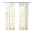 Embroidery Thread Curtains Nature-themed Home Decor Pastoral Style Sheer