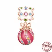 Sparkling Bauble Dangle Charms Beads 925 Sterling Silver Fit Jewelry